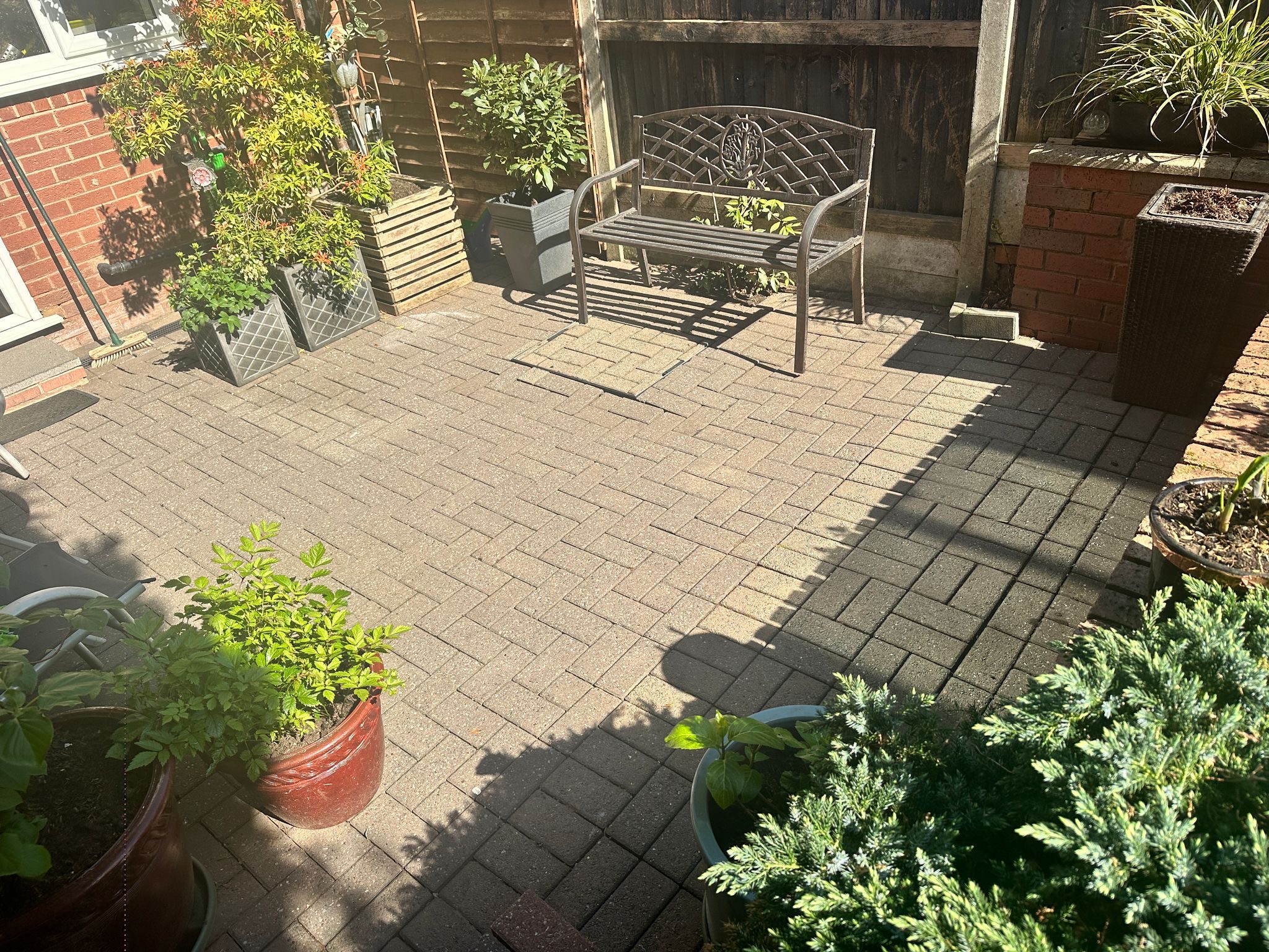 Patio cleaning by CG Jetwashing